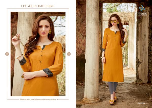 Pyora Thavki 2-Rayon-Slub-Kurti